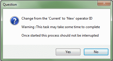 Aurora systems Manager - Operators - Question message