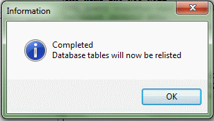 Aurora systems Manager - upgrade schema - completion message