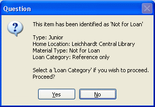 Loans - Loan exception - not for loan - question