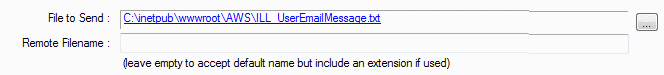 Aurora Ftp Uploader - file to send