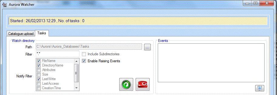 Aurora Watcher - Tasks post 2013