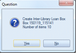 Box of items - Create a new box - Number of items - Question