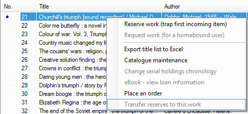 Cataloguing Process - Editing results - By Search