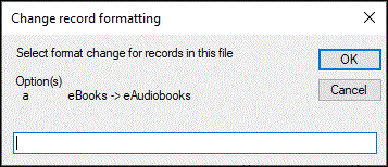 Electronic Resources - Upload resources - change record formatting