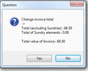 Invoice - change invoice totals
