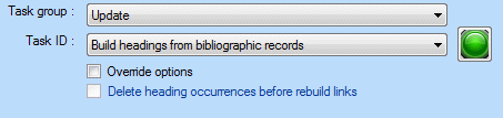 Task - Build Headings from bibliographic records