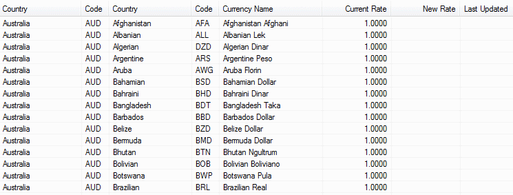 Task - Currency update - base display