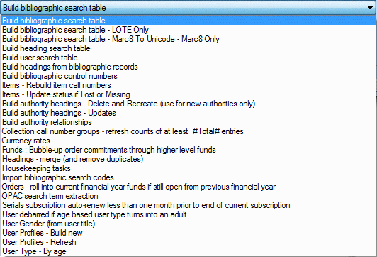 Task - Update - drop down