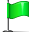 Green Flag icon - success