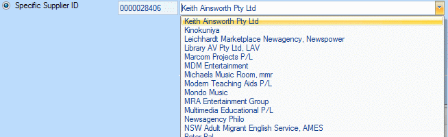send orders controls - Specific Suppliers ID