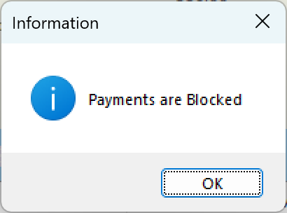 User links - pay popup - Payments are blocked.